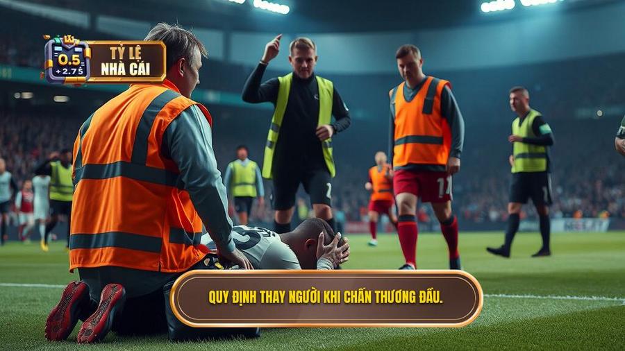 1. Quy định thay người khi chấn thương đầu.