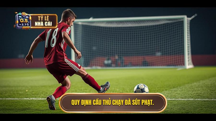 2. Quy định cầu thủ chạy đà sút phạt.