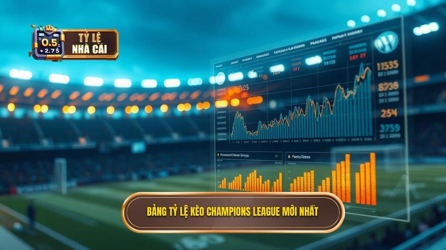 Bảng tham khảo tỷ lệ kèo Champions League phổ biến